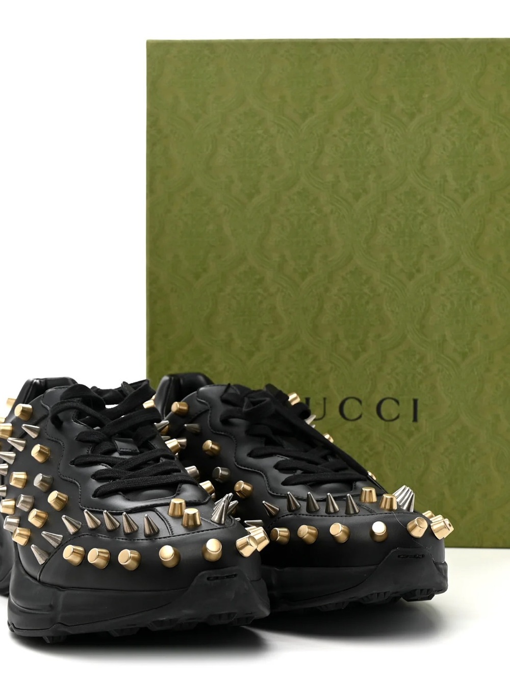 GUCCI Demetra Spike Studded Rhyton sneakers
